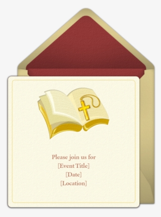 Customizable Open Bible Online Invitations - Plywood