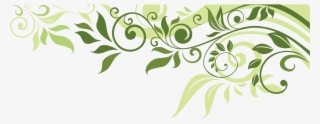 Flower Leaf Spring Illustration Banner Border Clipart - Leaf Design Border Png