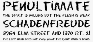 Eraser Font Phrases - Chalkboard Font Png