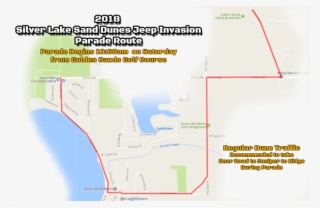 Parade Begins Through Silver Lake To Silver Lake Sand - Diagram