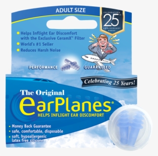 Front Of Earplanes Adult In-flight Earplugs Packaging - Paper Product