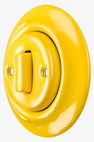 Porcelain Wall Switch Yellow Slim Button - Inflatable