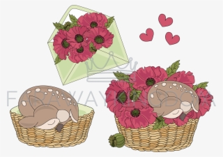 Deer Baby Cartoon Animal Vector Illustration Set - Chocolote Cosmos