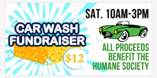 Vinyl Banner For Charity Car Wash With Bubbles Graphic - Antique Car