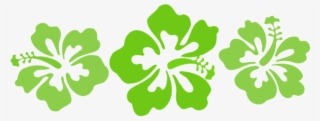 Hibiscus, Green, Hawaii, Desi - Black And White Hibiscus Flower Clip Art