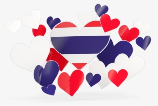 Illustration Of Flag Of Thailand - Pakistan Flag In Heart Shape