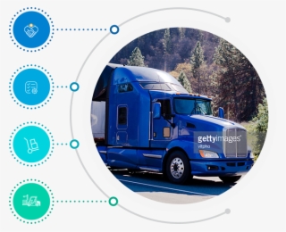 Infograph - Semi-trailer Truck