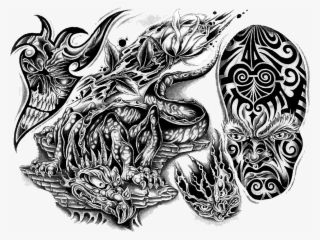 Tattoo With Transparent Background Img50 «black And - Tattoo For Punk Edits