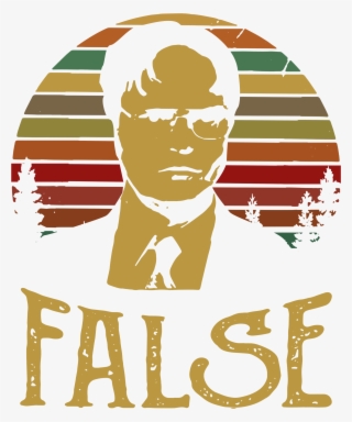 Sunset Retro Dwight Schrute False Shirt, Sweater, Hoodie, - Illustration