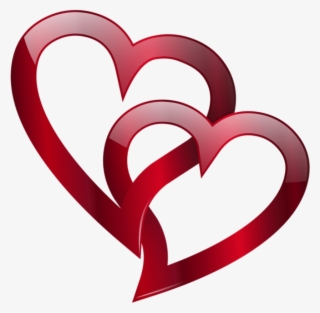 Free Png Red Double Heart Png - Double Heart Images Png