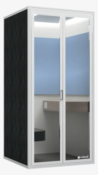 A Modern Sized Phone Booth Accommodating Up To Two - Cupboard