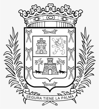 Las Palmas Logo Black And White - Illustration
