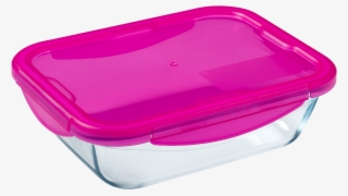 Set De 2 Plats Rectangulaires Pyrex Cook & Go Citrus - Lid