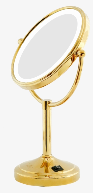 Gold 5x Magnification Led Tabletop Shaving & Makeup - Mirror