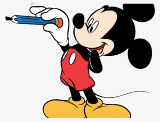 Mickey Mouse Clipart Baby - Mickey Mouse Writing Clipart