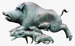 Wild Rotting Pig, Boar, Rotte, Pack, Little Pig - Rotting Hog