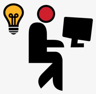 Icono Persona Computador - Graphic Design