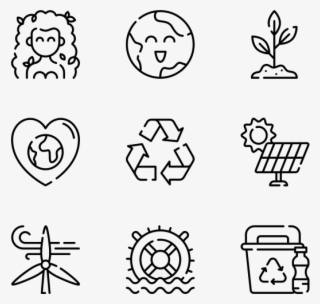 Mother Earth Day - Graphic Design Vector Icons