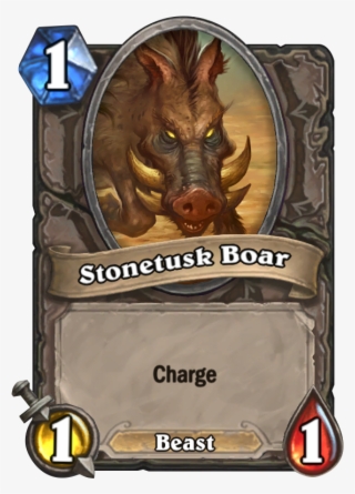 Stonetusk Boar Card - Hearthstone Card