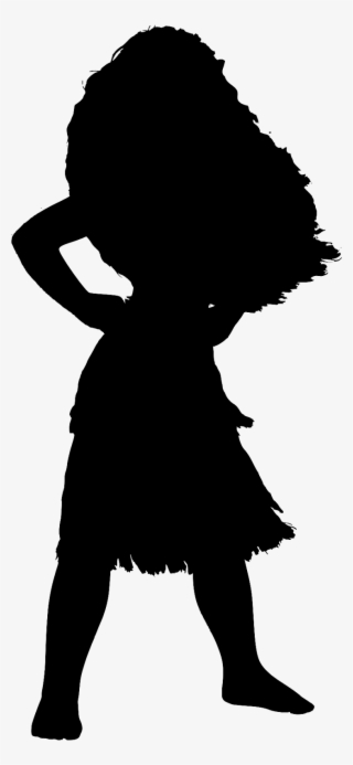 Girl Silhouette - Disney Princess Moana Silhouette