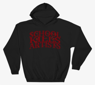 Image Of Bloody "school Kills Artists" - Chat Nigga Hoodie