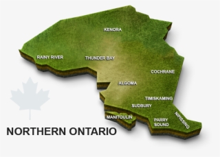 Databid Coverage Area Map Canada - Northern Ontario Party
