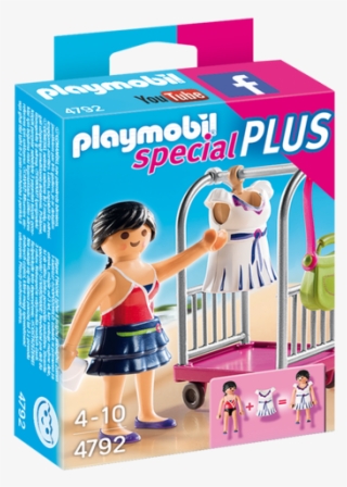 Model With Clothing Rack - Playmobil Maman Et Bebe