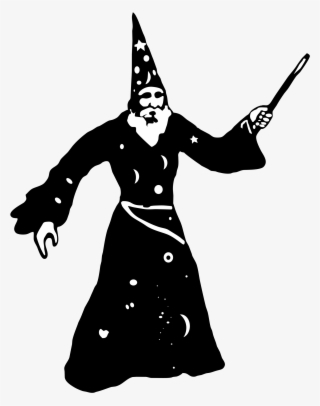 Wizard Logo Png Transparent - Wizard Clipart Black And White