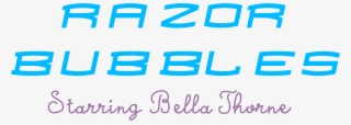 Razor Bubbles Logo - Poster