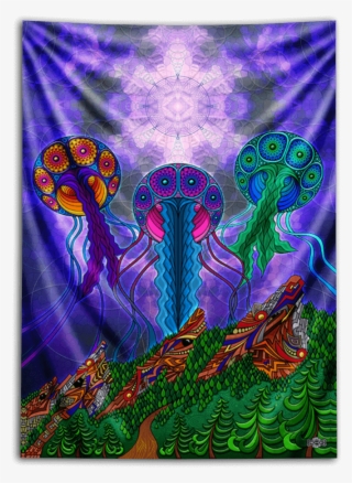 Jellyfish Nimbus Tapestry - Motif