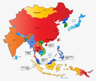 We Have Offices In Malaysia, Thailand, Singapore And - Asia Pacific Map Black