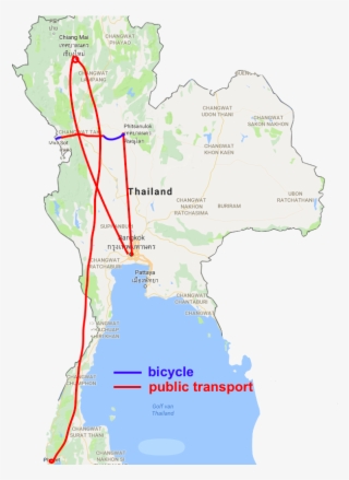 Thailand - Thailand Map Outline