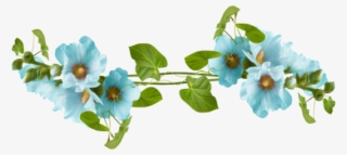 Blue Flower Divider Png