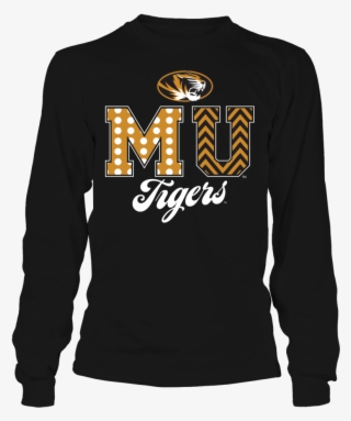 Mu Mizzou Tigers Patterned Letters Shirt - Horror Movies T Shirt