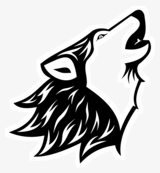 Wolf Outline Clip Art At Vector Clip Art Png - Howling Wolf Head ...