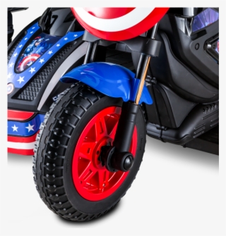 Marvel Captain America Motorcycle And Side Car - Kid Trax