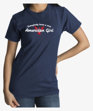 Standard Navy Everybody Loves A Nice American Girl - Active Shirt