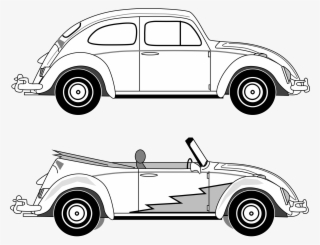 Volkswagen Clipart Outline Car - Vw Beetle Clipart