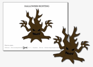 Halloween Bunting Tree - Emblem