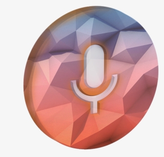 Microphone Headphone Poly Shape - Logo 3d Micrófono