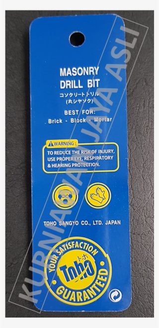 Masonry Drill Bit/ Mata Bor Beton Toho Original - Signage