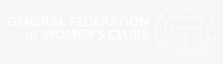 Gfwc Logo W Horz R - Johns Hopkins Logo White