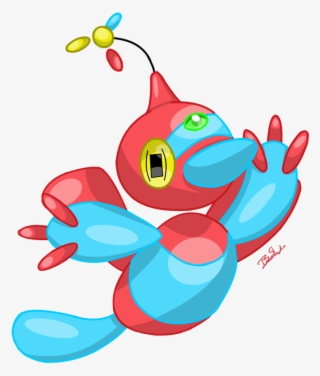 Fakemon Pokemon Azurite Mega Porygon Z By Pirate3d2y