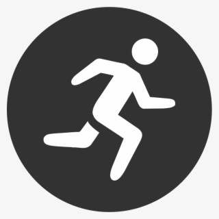 Running Fast Icon - Icon Sport Png White