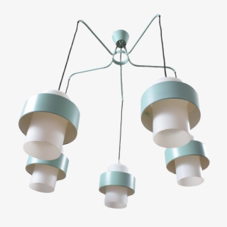 7x White-teal Pendant Light - Ceiling
