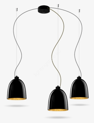 Sotto Luce Awa Black / Gold Pendant Lamp - Ceiling Fixture