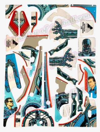 Plastic Set Ministry Of Pinball - Terminator 2 Plastic Set