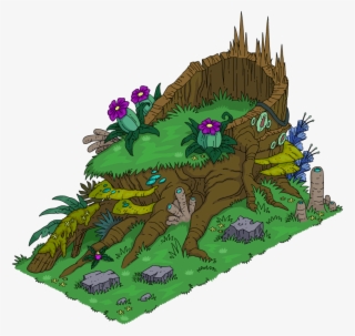 Tree Stump Fauna - Illustration