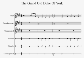 Grand Old Duke Of York Png - Naruto Closer Sheet Music