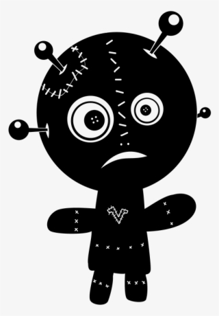 Gothic Horror Complete Unit - Black And White Voodoo Png